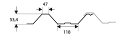 profil tabla trapezoidala T 55